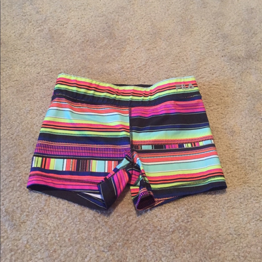 Striped running shorts
